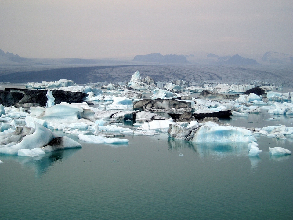 Glacier jökulsárlón cold