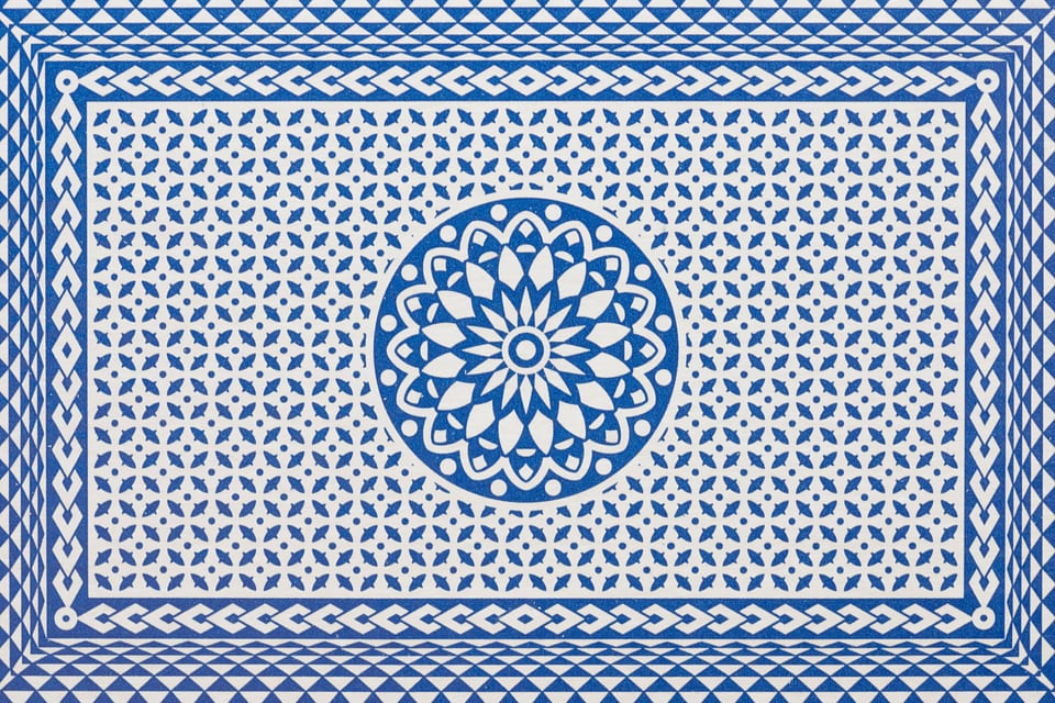 Playing card back pattern