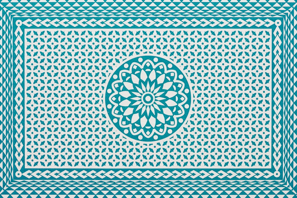 Playing card back pattern