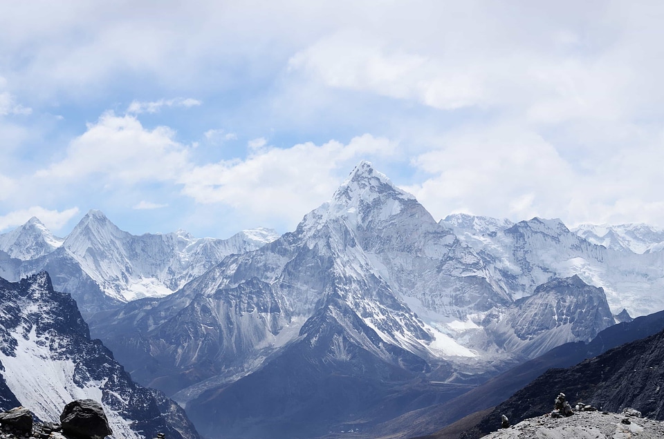 Altitude ascent blue sky photo