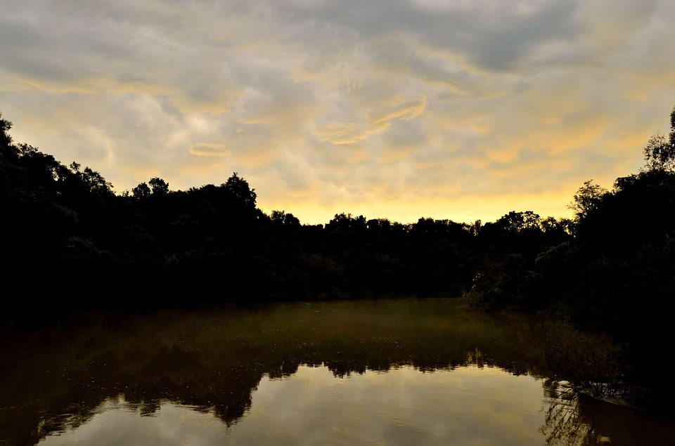 Atmosphere backlight cloudy
