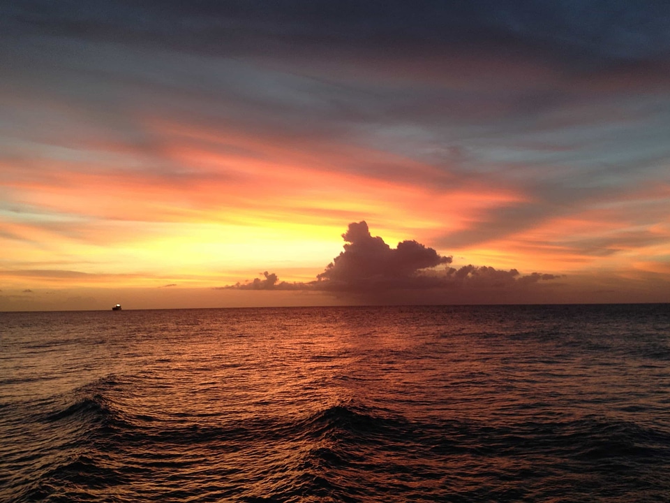 Backlight bay beach photo