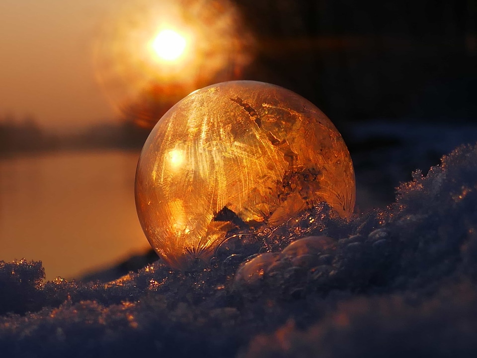 Backlight beautiful photo crystal