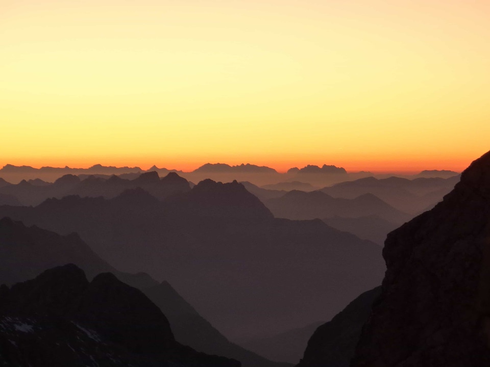 Backlight canyon dawn