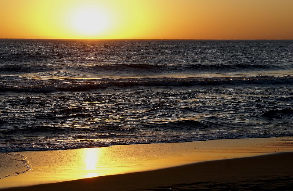 Backlight bay beach photo