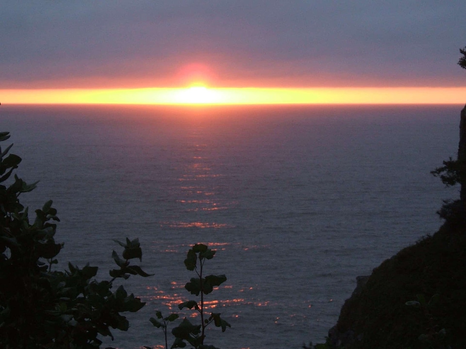 Backlight bay beach photo