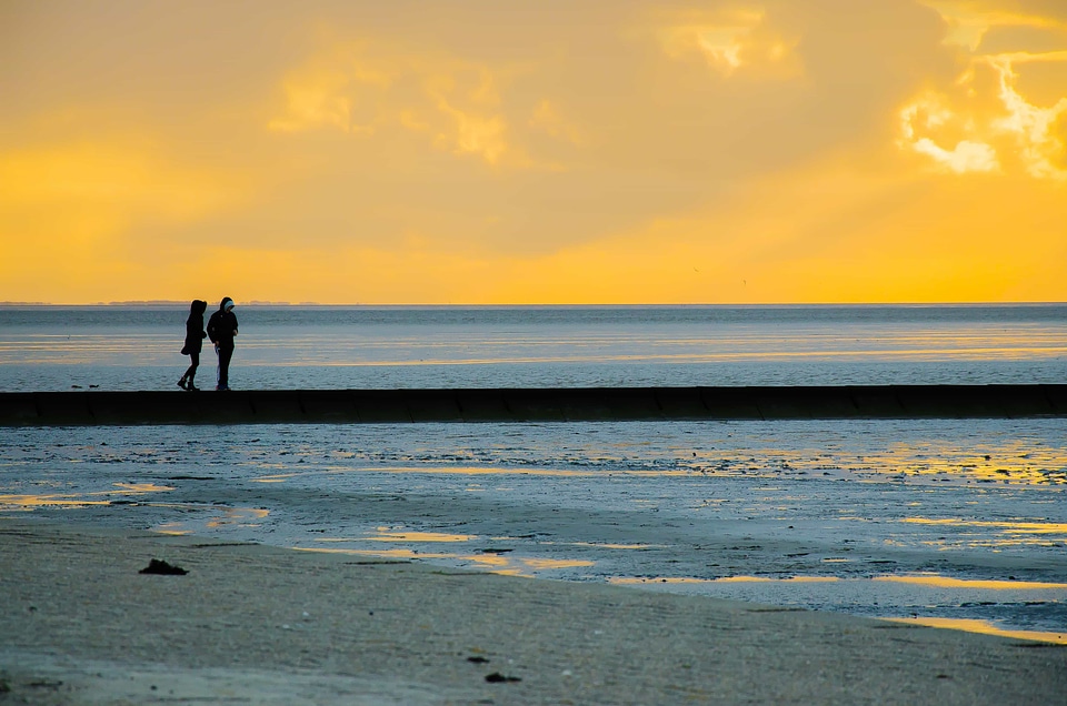 Backlight bay beach photo