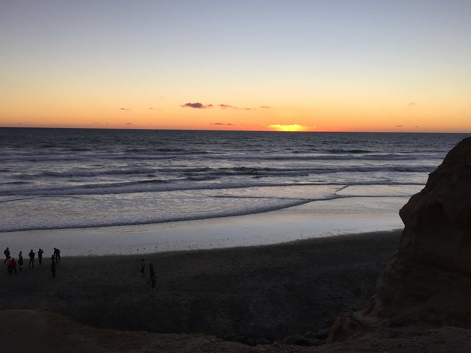 Backlight bay beach photo