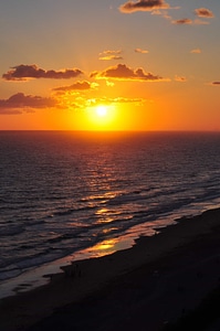 Backlight beach cloud