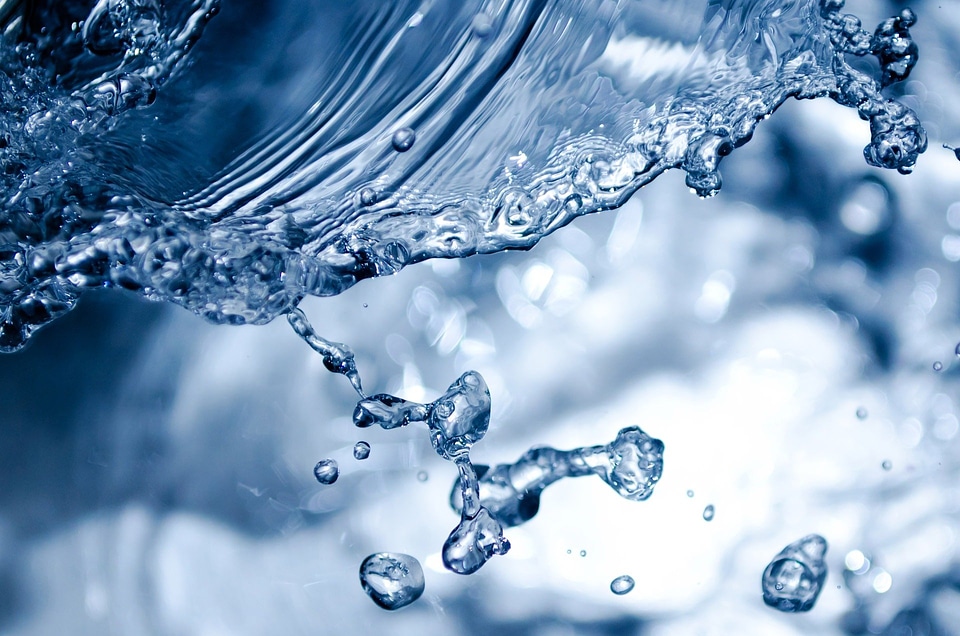 Water pouring clear