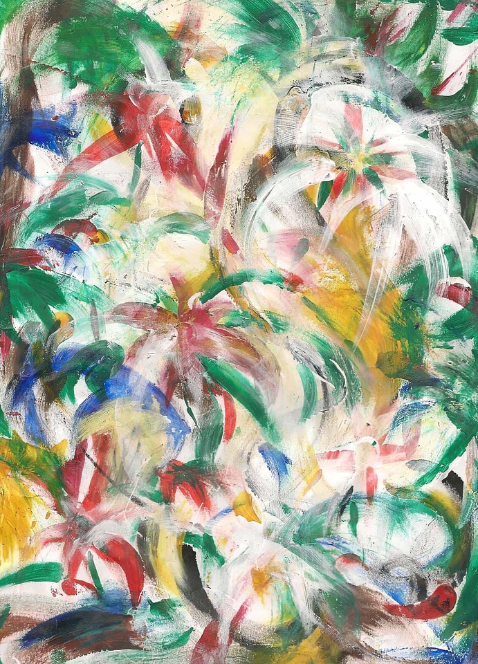 Abstract acrylic airbrush