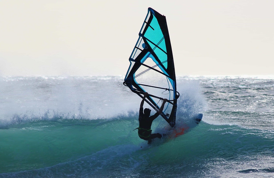 Adventure man ocean