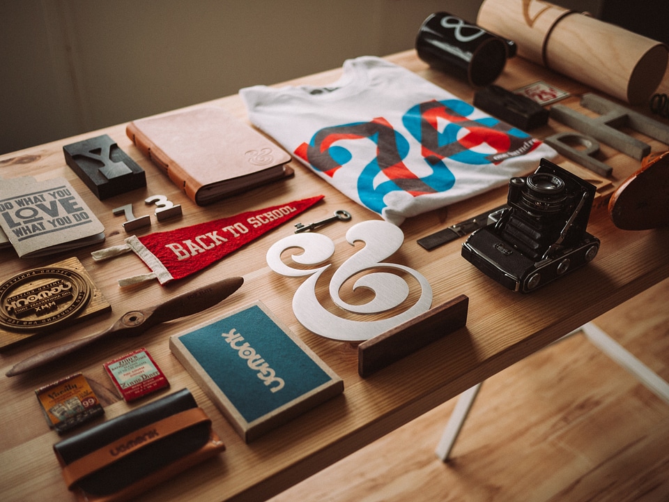 Accessory mockup vintage