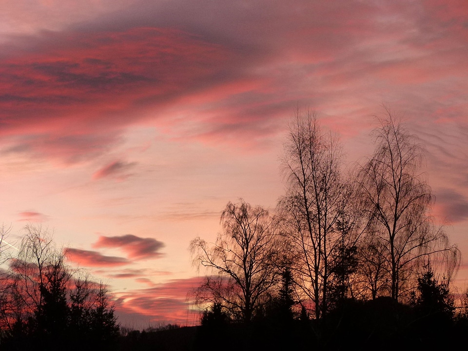 Sky red clouds
