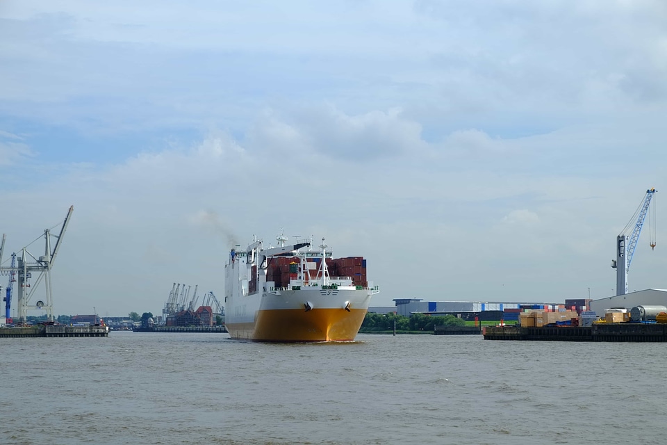 Boat cargo cargo ship photo