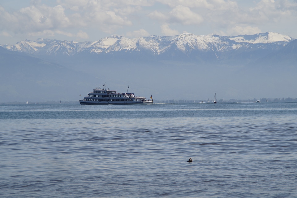 Beach boat ferry photo