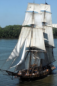 Boat frigate mast photo