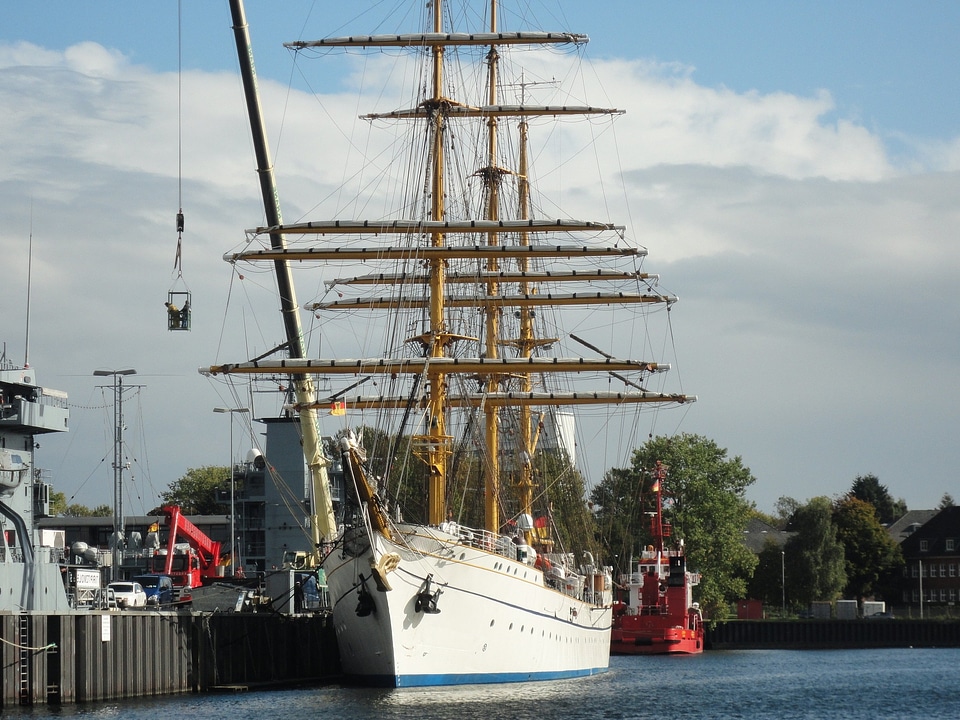 Boat harbor navy