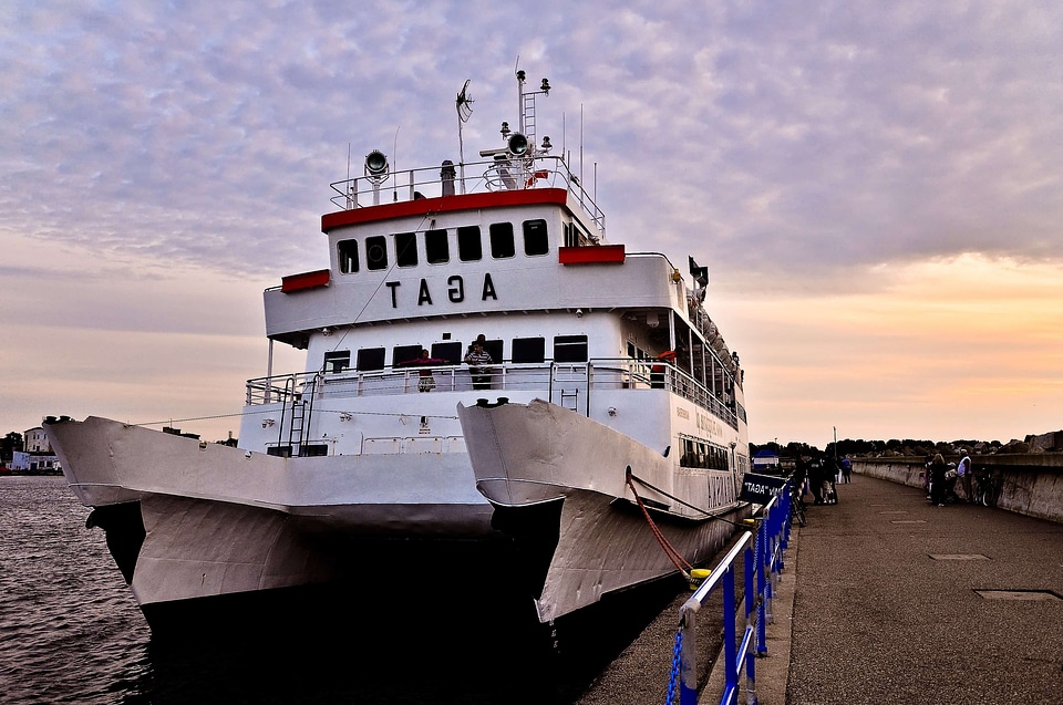 Boat ferry harbor photo