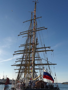 Boat harbor mast photo