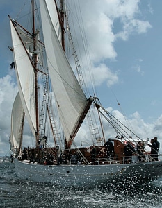 Boat harbor mast photo