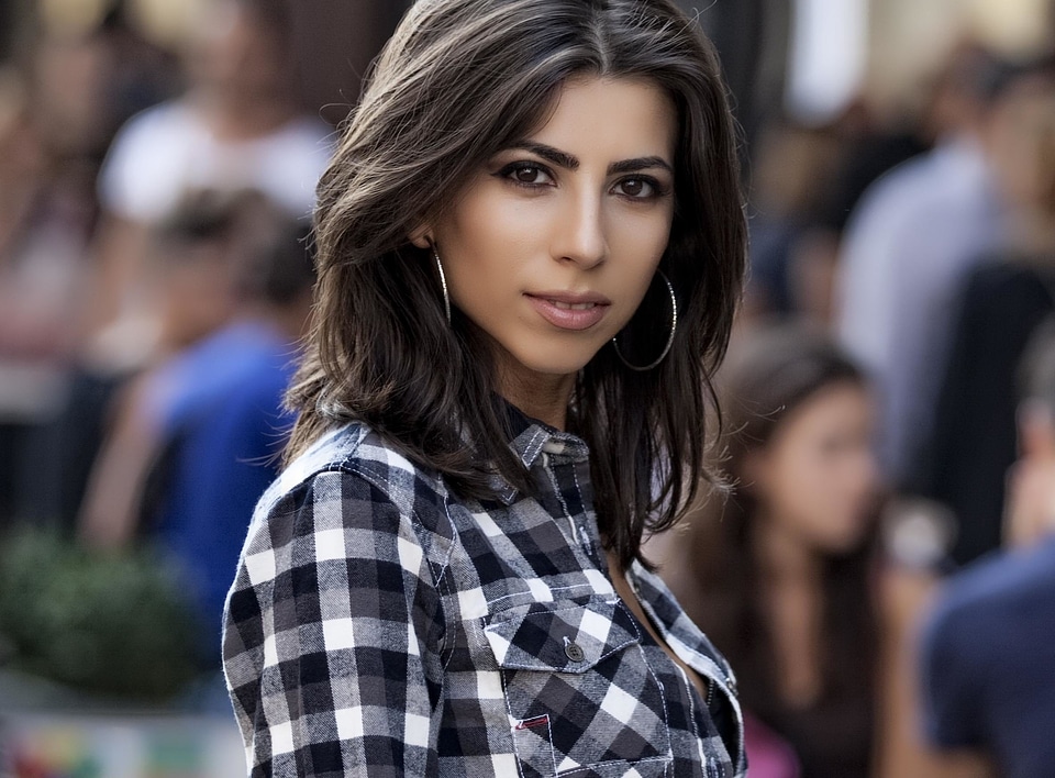 Attractive beautiful beautiful photo