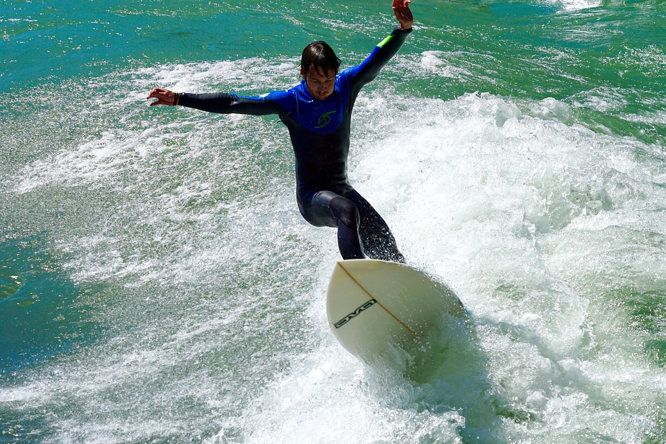 Athlete beach coast