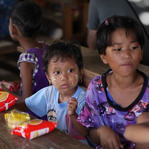 Children girl classroom photo