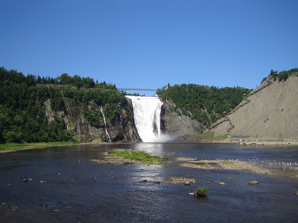 Waterfalls river flow photo