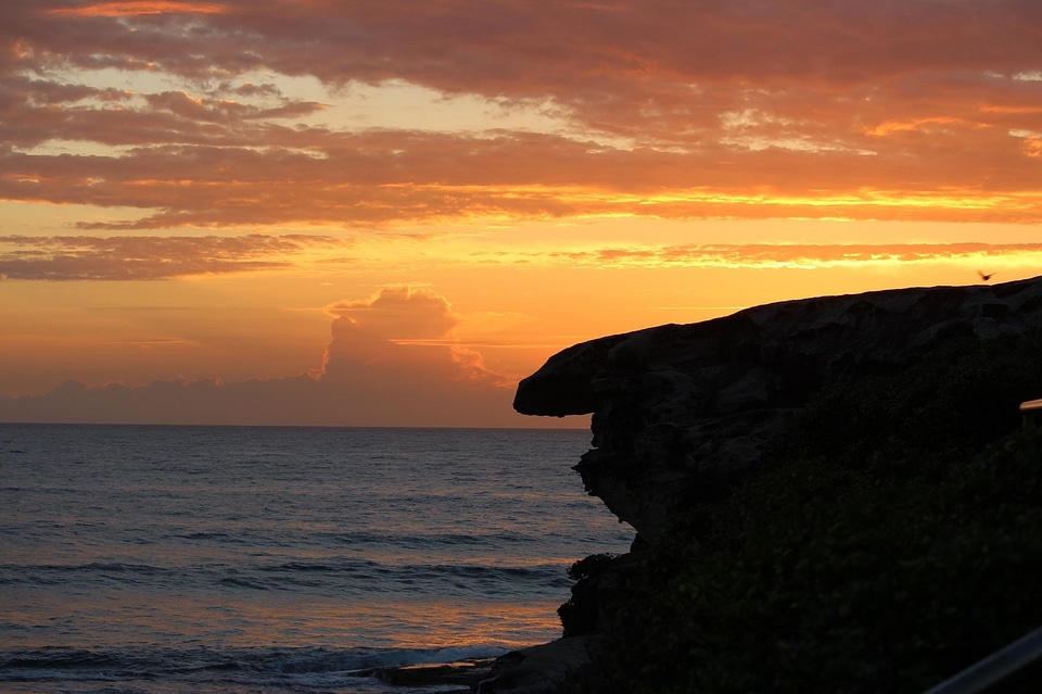 Atmosphere backlight beach