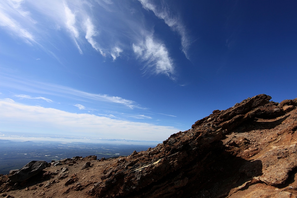 Blue Sky landscape megalith