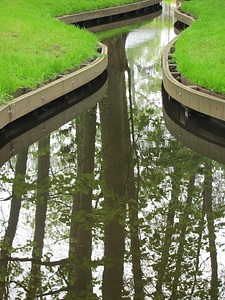 Mirroring park green area