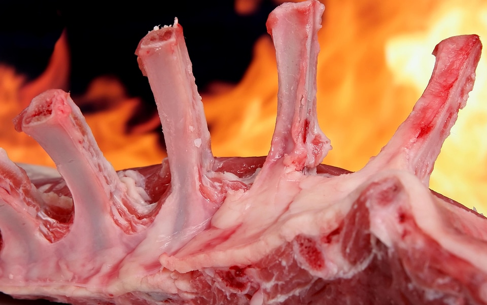 Barbecue beef dinner