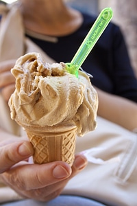 Cream delicious dessert
