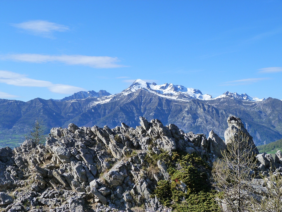 Spring massif of the champsaur alps