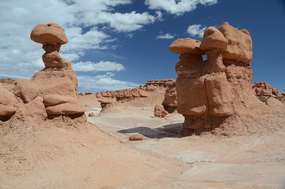 Scenery desert rocks