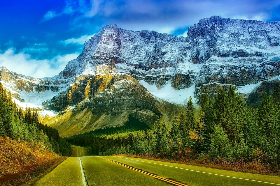 Asphalt beautiful photo blue sky