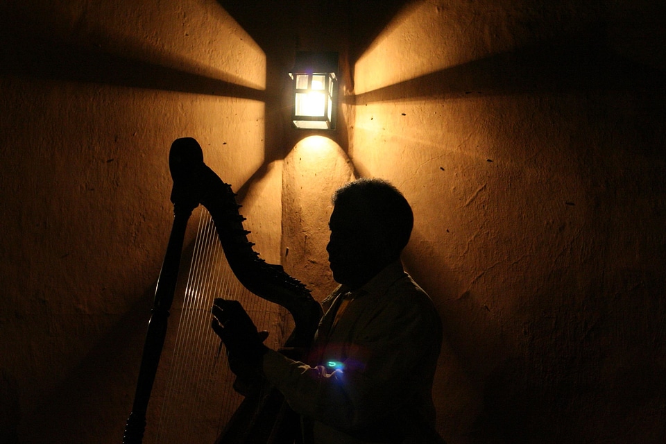 Concert dark indoors