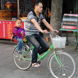 Bicycle child city photo