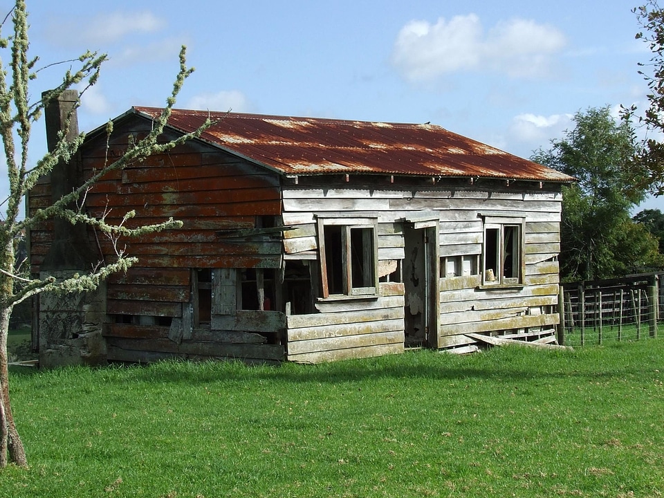 Abandoned architecture barn