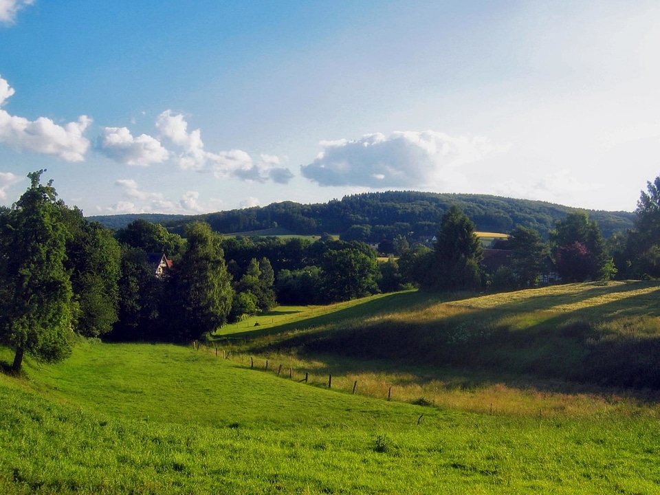 Agriculture cloud countryside photo