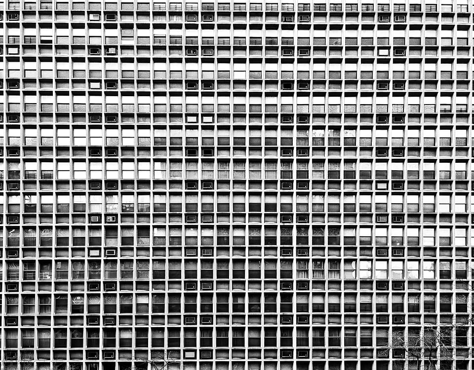 Abstract balcony building