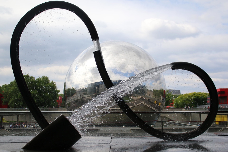 Architecture city fountain