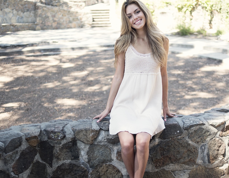Attractive beautiful blonde hair