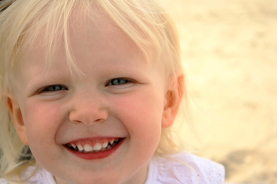 Attractive baby blond