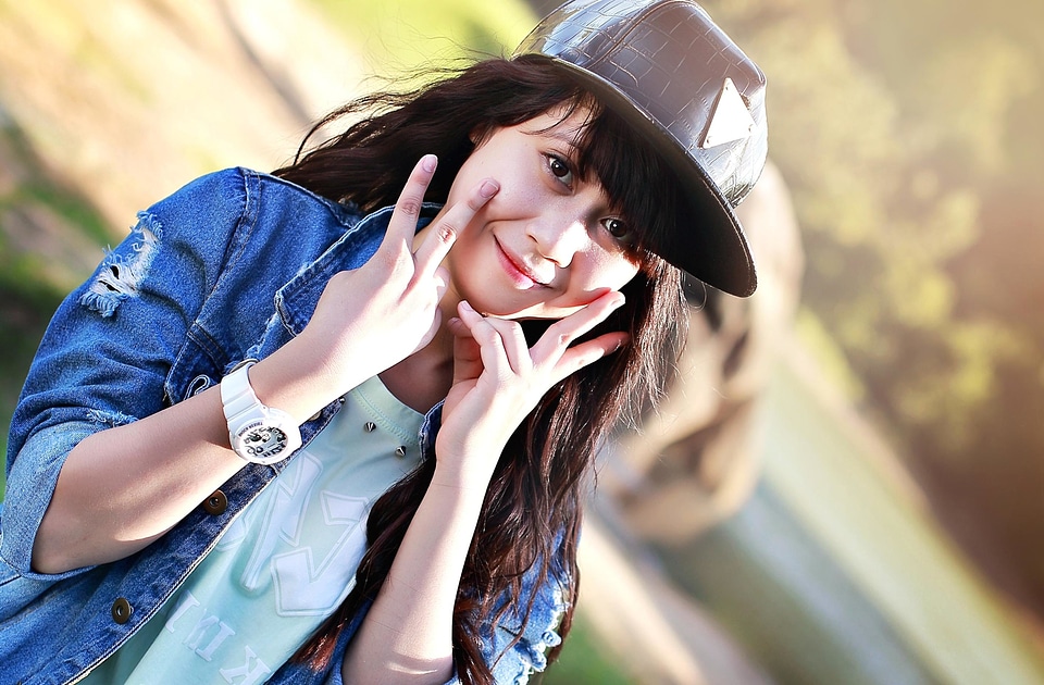 Attractive beautiful beautiful photo