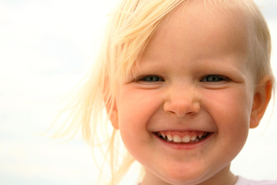 Attractive blond child