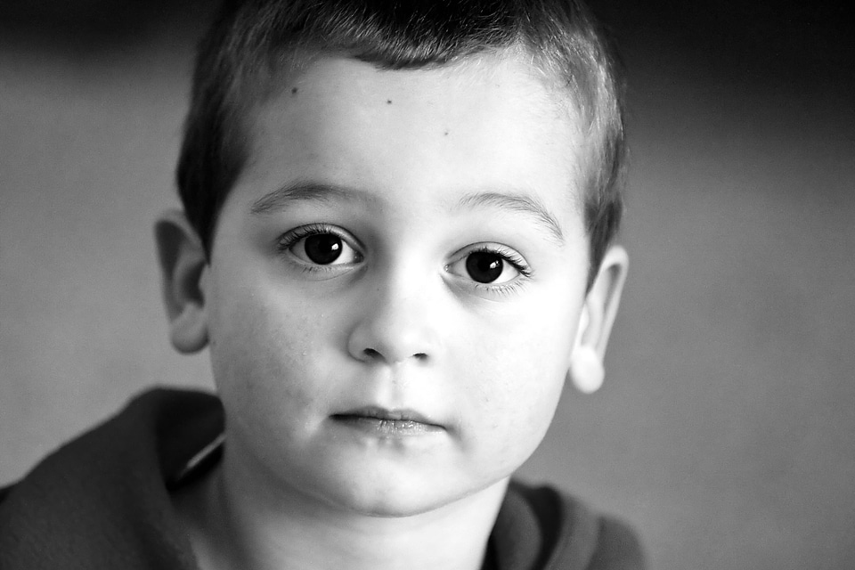 Black And White child childhood