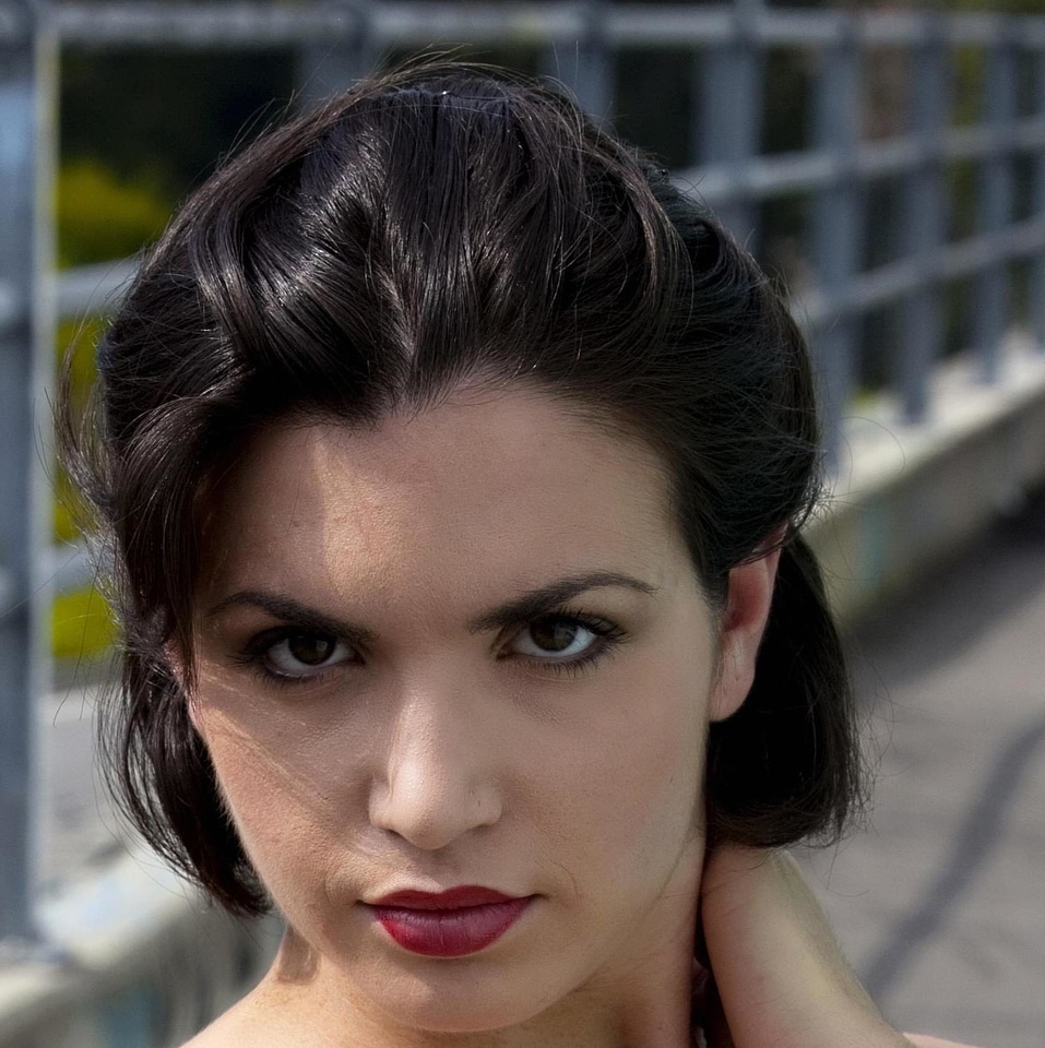 Attractive beautiful brunette
