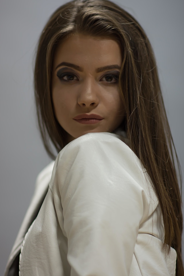 Attractive brunette cute